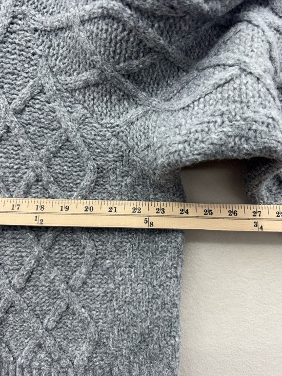 Lucky Brand Women’s XL Bobbie Wool Blend Knit Cardigan Sweater Women’s Gray - Picture 4 of 9